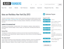 Tablet Screenshot of blackfoundersconference.com